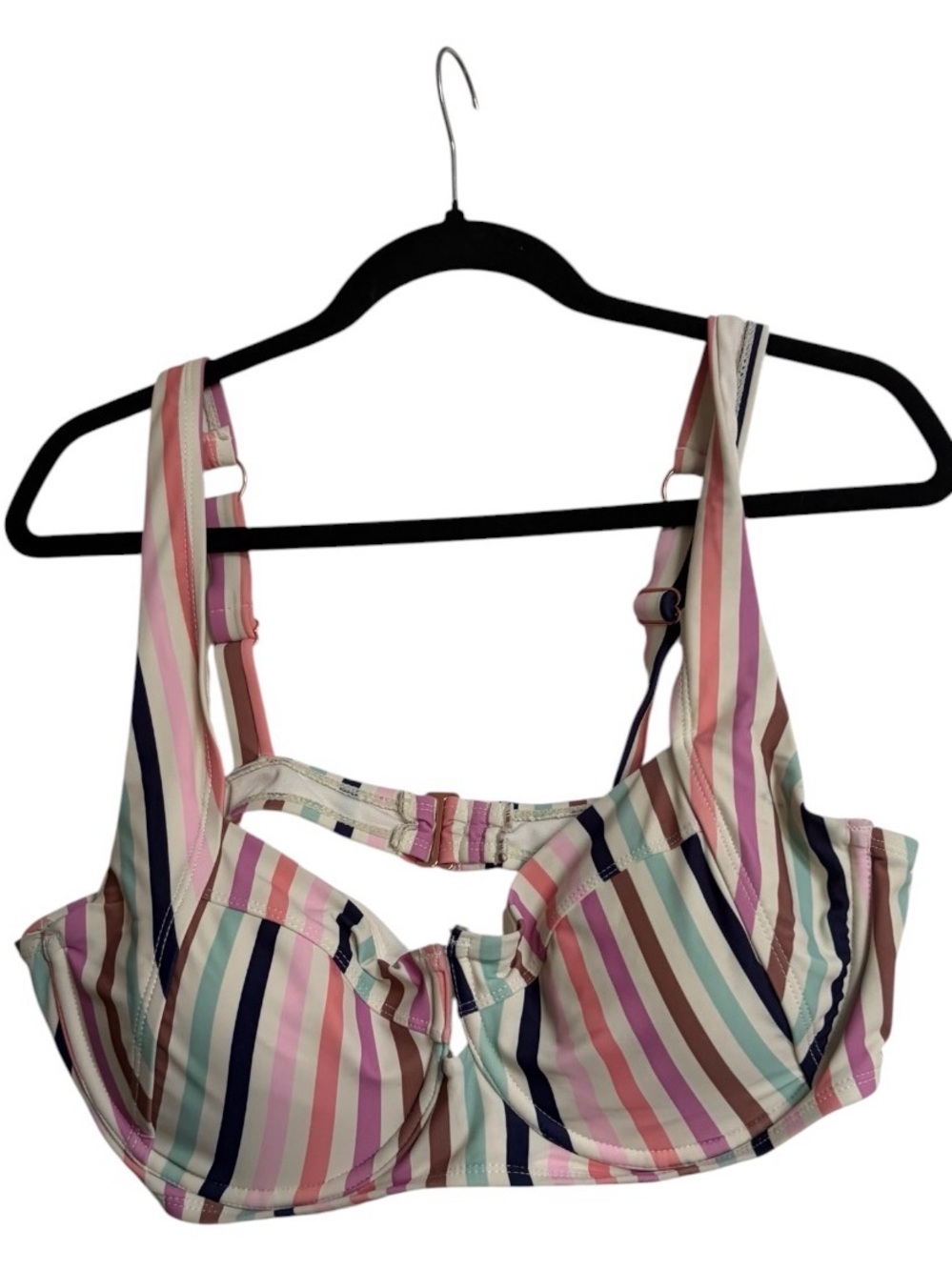 Raisins Curve Striped Bikini Top
